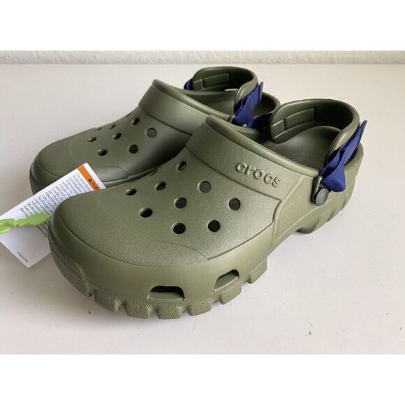 Crocs‎ Offroad Sport Clog Army Green Blue Unisex Men’s Sz 9 Women’s 11 NEW main image 8